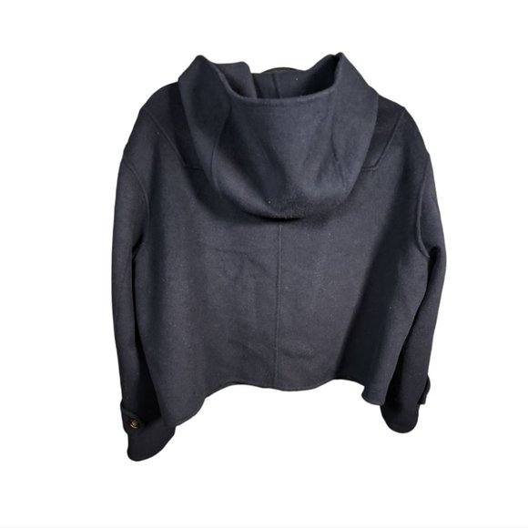 WEEKEND Max Mara PECCATI Cropped Virgin Wool hooded duffel coat Boxy Fit US4 - Picture 15 of 16